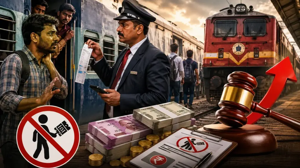 Indian Railways Revised Fines ભારતીય રેલવેમાં નિયમો કડક ટિકિટ વગર મુસાફરી અને દંડમાં ધરખમ વધારો, 1 જુલાઈથી નવા દરો લાગુ