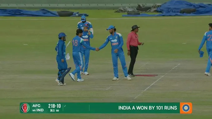 India's Victory ભારતનો શાનદાર વિજય અફઘાનિસ્તાન સામે ૧૦૧ રનથી મેળવી ભવ્ય જીત..