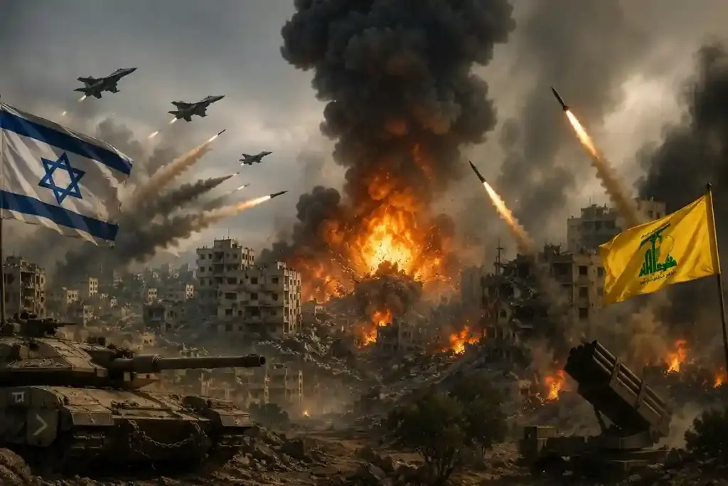 IsraelHezbollah Conflict  ઇઝરાયેલ હિઝબુલ્લાહ વચ્ચે જંગ તેજ ૪ ઇઝરાયેલી સૈનિકોના મોત, લેબનાનમાં ૧૮ લોકોએ જીવ ગુમાવ્યા