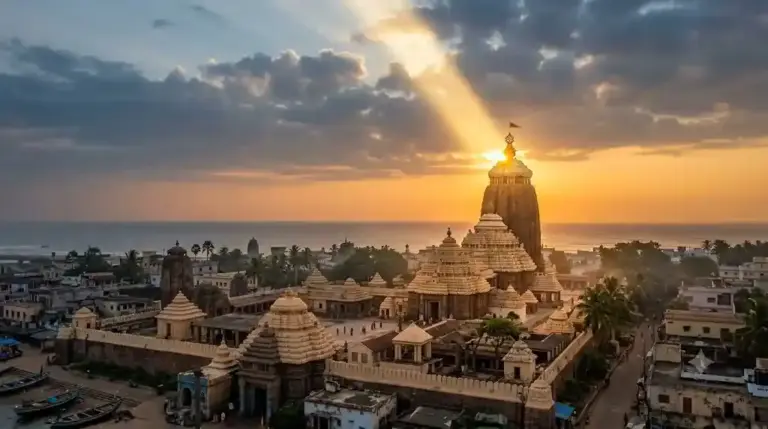 Jagannath Temple Wonders  અદભૂત અને અલૌકિક પુરીના જગન્નાથ મંદિરના શિખર પર સૂર્યના કિરણોનો અભિષેક; જુઓ વિડીયો