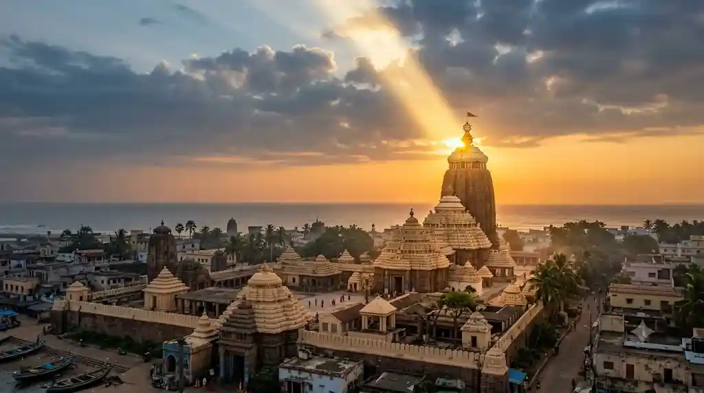 Jagannath Temple Wonders અદભૂત અને અલૌકિક પુરીના જગન્નાથ મંદિરના શિખર પર સૂર્યના કિરણોનો અભિષેક; જુઓ વિડીયો