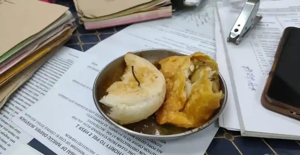 Mumbai Kandivali Station Samosa Pav Iron Piece મુંબઈના કાંદિવલી સ્ટેશન પર ખળભળાટ પ્રવાસીએ સમોસા પાવ ખાતાં જ મોંમાં આવી લોખંડની અણીદાર પટ્ટી, રેલ્વે પ્રશાસન એક્શનમાં