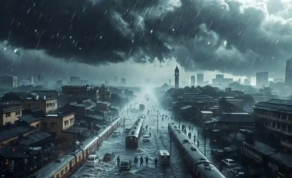 Mumbai Records 334 mm Rain in 24 Hours મુંબઈમાં આભ ફાટ્યું, ૨૪ કલાકમાં રેકોર્ડબ્રેક ૩૩૪ મીમી વરસાદથી જળબંબોળ