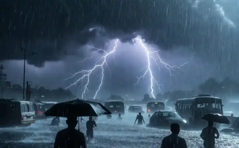 Mumbai Weather  મુંબઈમાં મેઘરાજાની તોફાની બેટિંગ રસ્તાઓ પાણીપાણી, IMD દ્વારા ૬ જુલાઈ સુધી ભારે વરસાદનું 'ઓરેન્જ એલર્ટ'