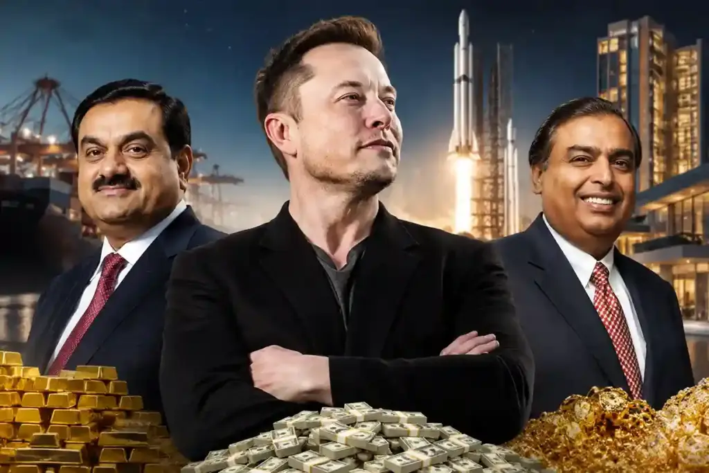 Musk vs Adani Ambani Wealth Gap અદાણી અને અંબાણી કરતાં કેટલા ગણા અમીર બન્યા એલોન મસ્ક? સંપત્તિનું અંતર તમને ચોંકાવી દેશે.