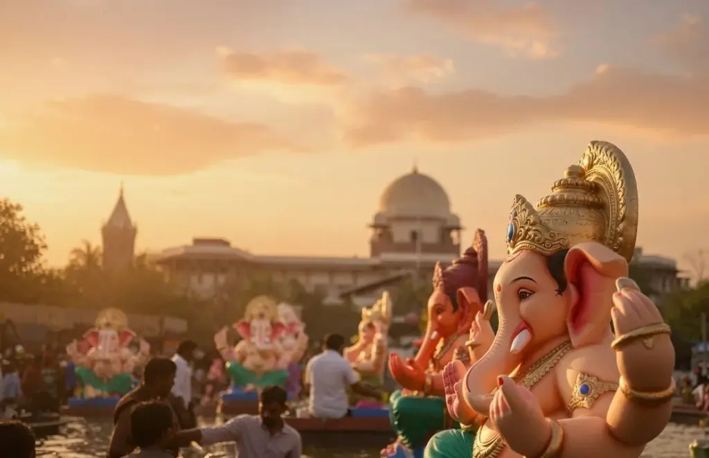 POP Ganpati Idol Controversy મુંબઈ હાઈકોર્ટમાં POP ગણેશ મૂર્તિ વિસર્જનનો વિવાદ ફરી વકર્યો 1 જુલાઈએ મહત્વની સુનાવણી
