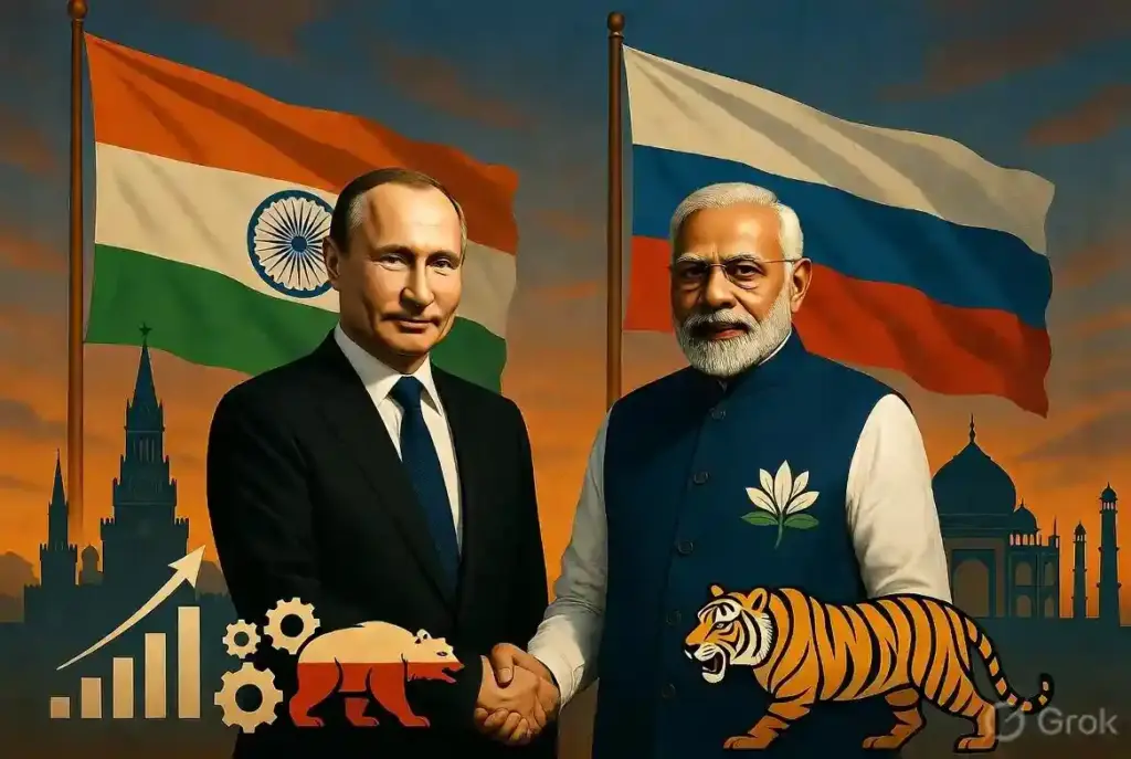 Putin hails India ties વૈશ્વિક મંચ પર ભારતનો દબદબો! પુતિને કહ્યું પીએમ મોદીને ડરાવવા કે ઝુકાવવા એ અમેરિકાના વશની વાત નથી.