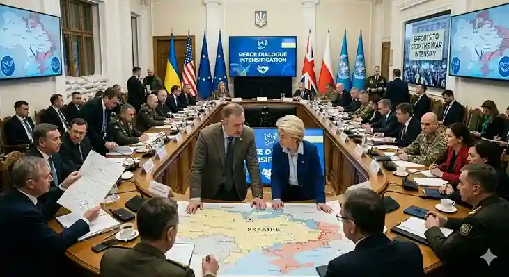RussiaUkraine war । યુક્રેનરશિયા યુદ્ધ રોકવા માટેના પ્રયાસો તેજ બ્રિટન, ફ્રાન્સ અને જર્મનીએ સીધી વાટાઘાટોનું કર્યું સમર્થન; શાંતિ માટે નવી આશા
