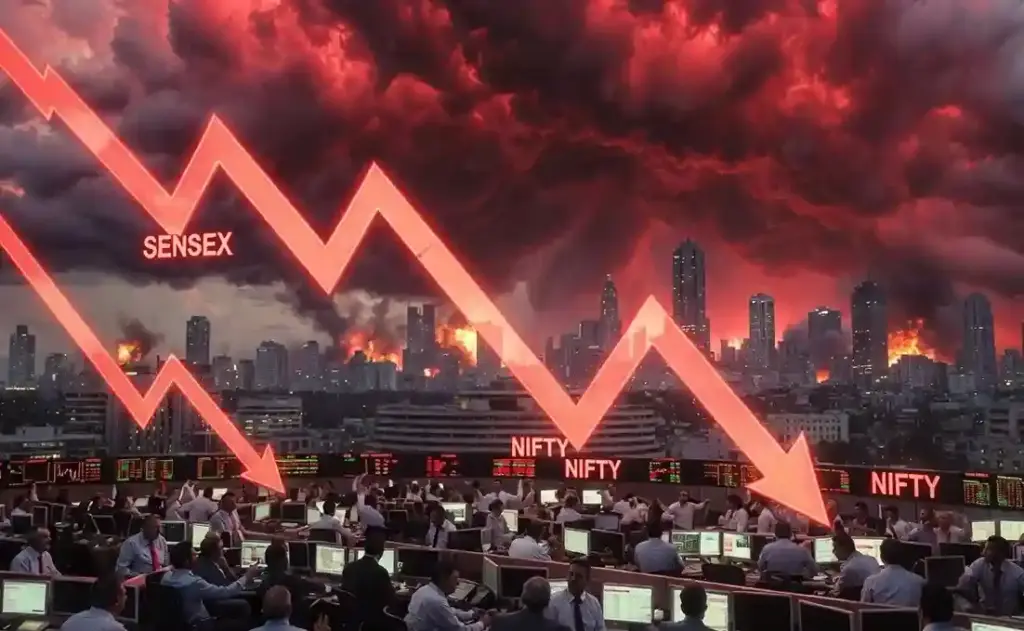 Share Market Crash અમેરિકાઈરાન ટેન્શનથી ભારતીય શેરબજાર ધ્રુજ્યું, સેન્સેક્સ ૩૫૦ પોઇન્ટ તૂટતાં રોકાણકારોમાં મચ્યો હાહાકાર!