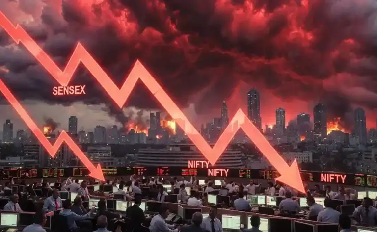 Share Market Crash  અમેરિકાઈરાન ટેન્શનથી ભારતીય શેરબજાર ધ્રુજ્યું, સેન્સેક્સ ૩૫૦ પોઇન્ટ તૂટતાં રોકાણકારોમાં મચ્યો હાહાકાર!