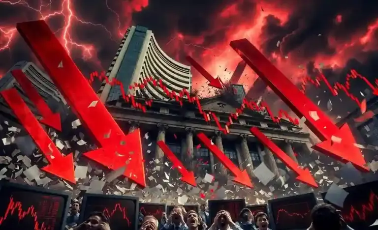 Indian Share Market Crash। માર્કેટ ખૂલતા જ રોકાણકારો પાયમાલ! સેન્સેક્સમાં ૮૦૦ પોઇન્ટનું ભયાવહ ગાબડું, મિનિટોમાં ડૂબી ગયા અબજો રૂપિયા