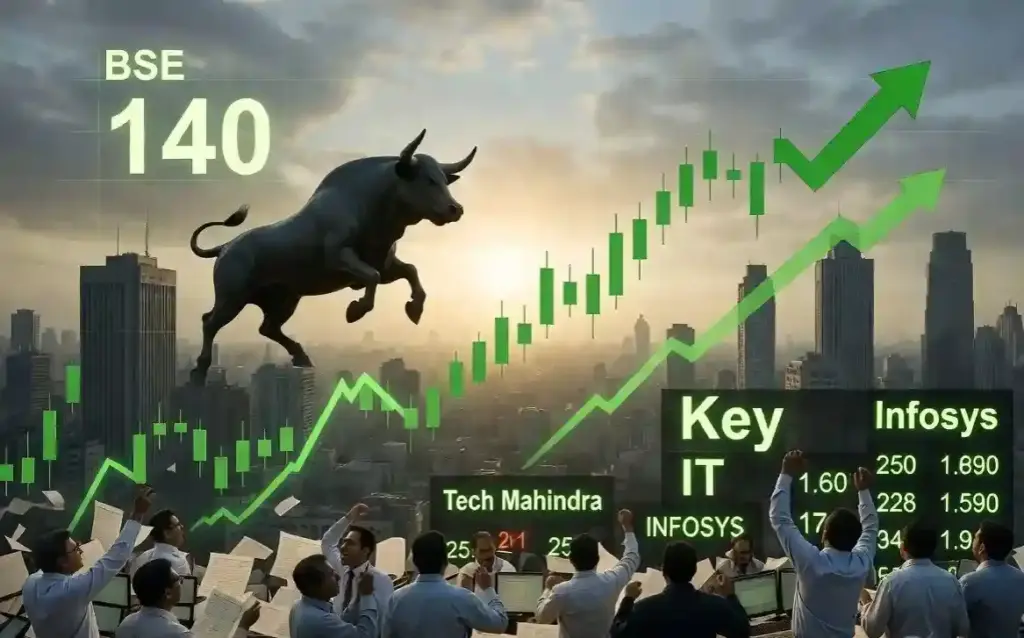 Share Market Opening Today રોકાણકારો ગદગદ! માર્કેટમાં ફરી આવી રોનક, સેન્સેક્સ ૧૪૦ પોઈન્ટ વધ્યો, આ IT શેરોએ કરાવી કમાલ