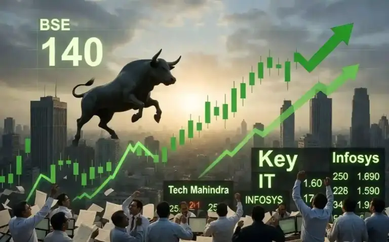 Share Market Opening Today  રોકાણકારો ગદગદ! માર્કેટમાં ફરી આવી રોનક, સેન્સેક્સ ૧૪૦ પોઈન્ટ વધ્યો, આ IT શેરોએ કરાવી કમાલ