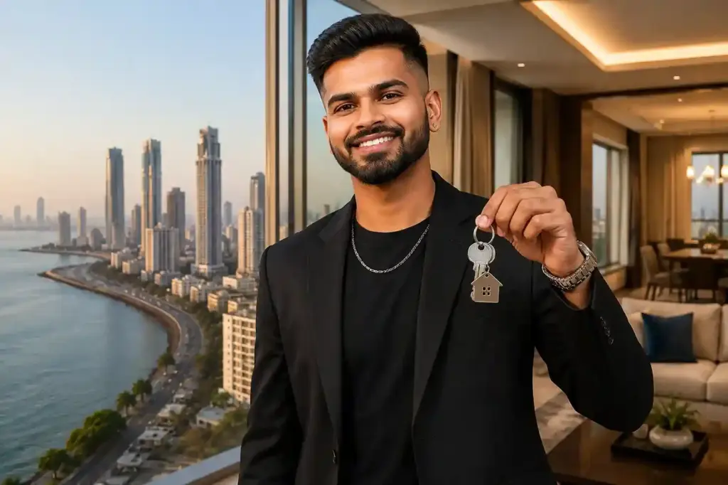 Shreyas Iyer's New Luxury Home કેપ્ટન બનતાં જ શ્રેયસ અય્યરનું નવું સાહસ મુંબઈના પોશ વિસ્તાર વરલીમાં ખરીદ્યો લક્ઝરી ફ્લેટ.