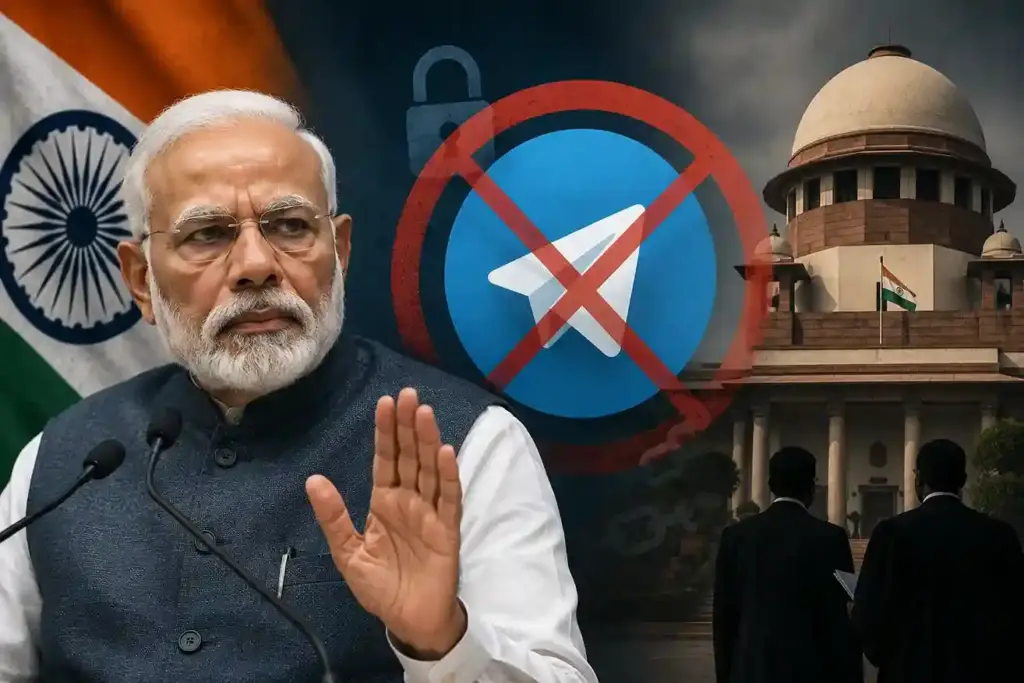 Telegram ban ટેલિગ્રામ પર પ્રતિબંધ દિલ્હી હાઈકોર્ટમાં કેન્દ્ર સરકારનો બચાવ, ગંભીર ગુનાઓ અને પેપર લીક માટે ગણાવ્યું જવાબદાર