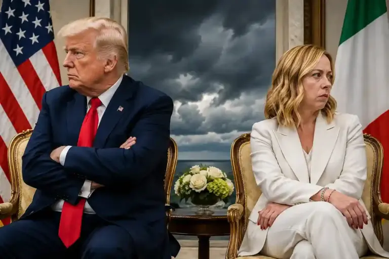 TrumpMeloni Diplomatic Row  જી7 સમિટ દરમિયાન ફોટોગ્રાફીના દાવા પર વિવાદ, જ્યોર્જિયા મેલોનીએ ટ્રમ્પના નિવેદનને ગણાવ્યું 'મનઘડંત'