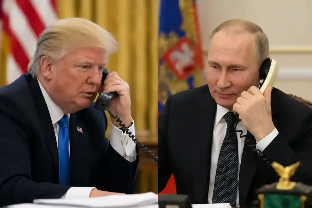 Trump Putin Phone Call  ટ્રમ્પ અને પુતિન વચ્ચે 55 મિનિટ સુધી ફોન પર વાતચીત વૈશ્વિક રાજકારણમાં નવી હલચલ
