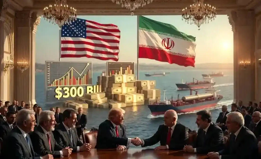 US Iran MoU Points વિશ્વ રાજકારણનો સૌથી મોટો વળાંક! $૩૦૦ અબજના ફંડિંગ સાથે અમેરિકાઈરાન સમજૂતીના આ ૧૪ મુદ્દા જાણવા જેવા છે