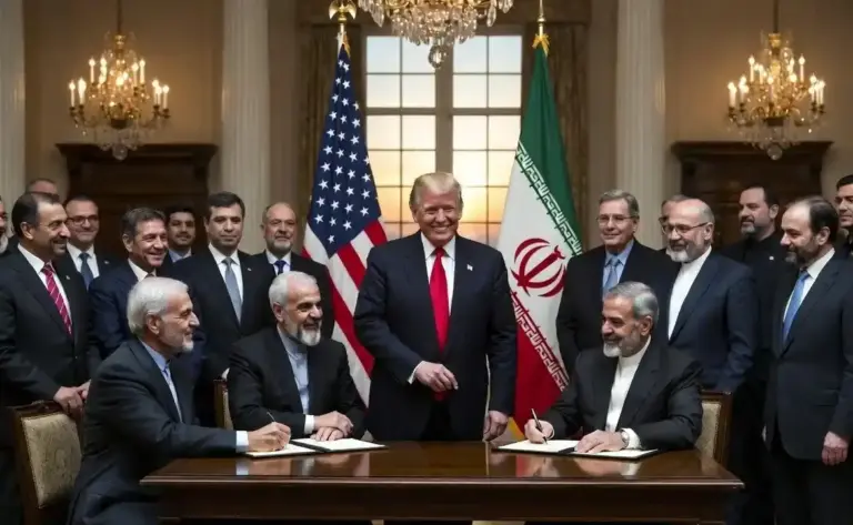 US Iran Peace Agreement  મોટો ધડાકો વર્ષોની દુશ્મનીનો અંત? અમેરિકા અને ઈરાન વચ્ચે થયા ઐતિહાસિક હસ્તાક્ષર; જાણો રાષ્ટ્રપતિ ટ્રમ્પે શું કહ્યું
