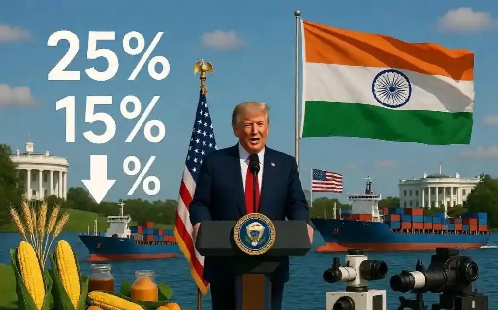US Tariff Cut। ડોનાલ્ડ ટ્રમ્પનો મોટો નિર્ણય કૃષિ અને ઔદ્યોગિક સાધનો પર ટેરિફ 25% થી ઘટાડીને 15% કર્યો, જાણો ભારતને ફાયદો થશે કે નહીં