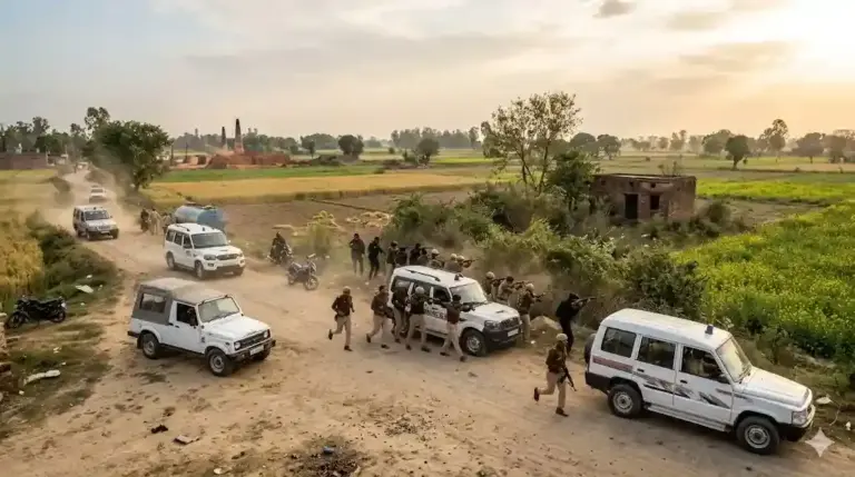 Uttar Pradesh encounters  ઉત્તર પ્રદેશમાં 24 કલાકમાં 6 એન્કાઉન્ટર એક ગુનેગાર ઠાર, 4ને પગમાં ગોળી વાગી