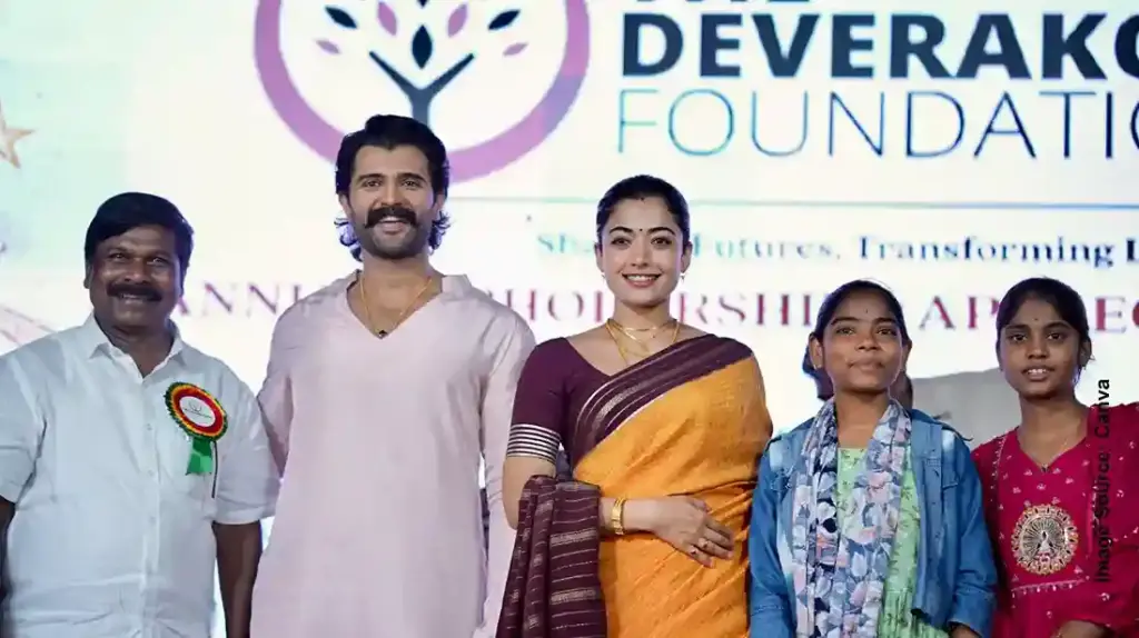 Vijay Rashmika Scholarship લગ્ન બાદ વિજય દેવરકોંડા અને રશ્મિકા મંદાનાનો મોટો નિર્ણય સસરાના ગામના ૧૮૦ ગરીબ બાળકોને આપશે ભણવા માટે સ્કોલરશિપ