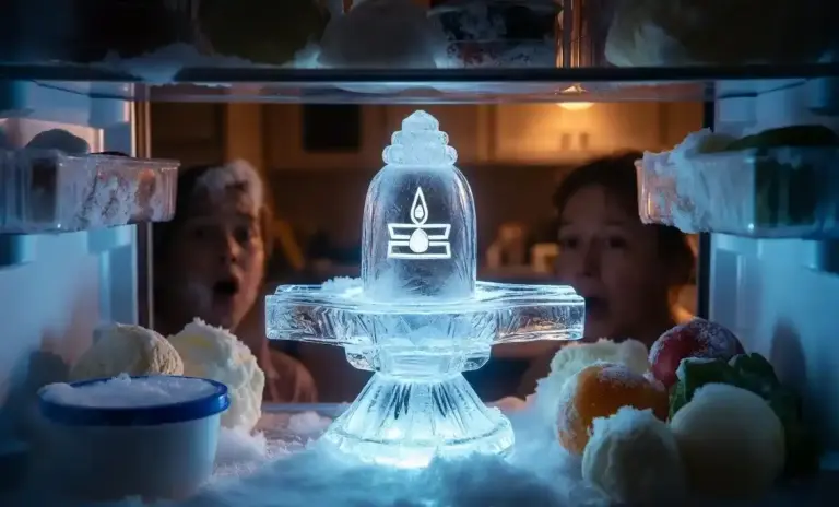 Agra Miracle આગ્રામાં મોટો ચમત્કાર?! ફ્રિજ ખોલતા જ અંદરથી નીકળ્યું બરફનું  શિવલિંગ! સો. મીડિયા પર વીડિયો વાયરલ, દર્શન માટે લોકોની લાઈનો લાગી!