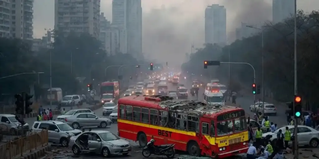 BEST Bus Accident મુંબઈમાં ફરી બેસ્ટ (BEST) બસનો અકસ્માત, અંધેરીમાં અનેક વાહનોને ટક્કર, કેટલાક લોકો ઘાયલ