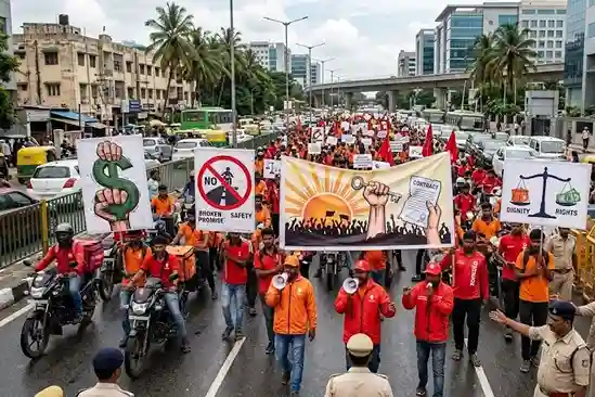 Bengaluru Swiggy Zomato Strike Threat  આ શહેરમાં ઠપ્પ થઈ શકે છે સ્વિગીઝોમેટોની સેવાઓ ગિગ વર્કર્સ યુનિયને આપ્યું ૧૦ દિવસનું અલ્ટીમેટમ; જાણો શું છે સમગ્ર મામલો..