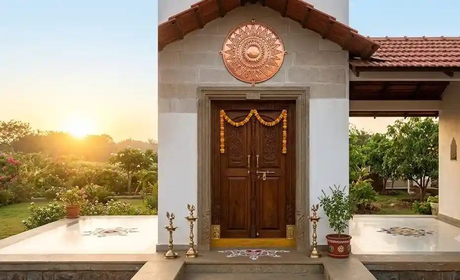 Copper Sun Vastu Tips મુખ્ય દ્વાર પર તાંબાનો સૂર્ય લગાવવાના છે અદ્ભુત ફાયદા, જાણો સાચી દિશા અને વાસ્તુ નિયમો