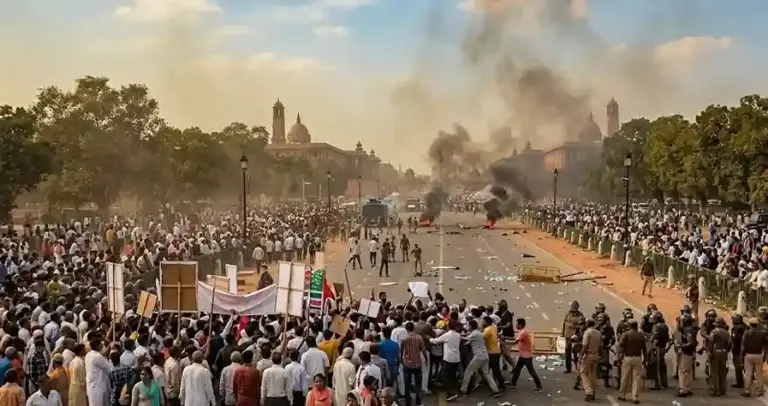 Delhi CJP March Violence  દિલ્હીમાં CJPના 'સંસદ માર્ચ' દરમિયાન ભારે હિંસા પોલીસકર્મીઓ ઘાયલ, કનોટ પ્લેસ અને પાર્લામેન્ટ સ્ટ્રીટમાં FIR નોંધાઈ