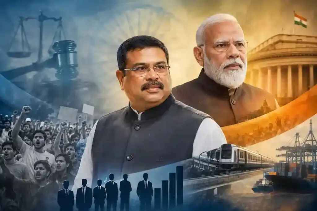 Dharmendra Pradhan Support CJP Protest CJP પ્રોટેસ્ટ એક રાજીનામાથી આંદોલન સમેટાશે, છતાં પીએમ મોદી કેમ ધર્મેન્દ્ર પ્રધાન સાથે મક્કમતાથી ઊભા છે? જાણી લો ૭ મુખ્ય કારણો