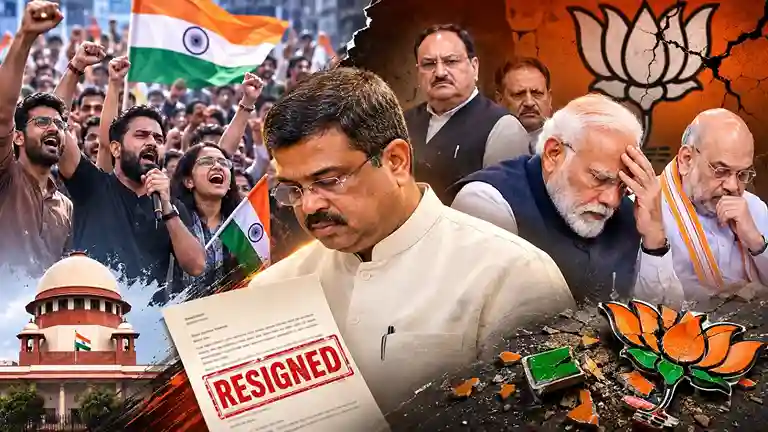 Dharmendra Pradhan's Resignation As BJP's Biggest Defeat ધર્મેન્દ્ર પ્રધાનનું રાજીનામું ભાજપ માટે સૌથી મોટી રાજકીય હાર કેમ? વાંચો ઊંડાણપૂર્વક વિશ્લેષણ