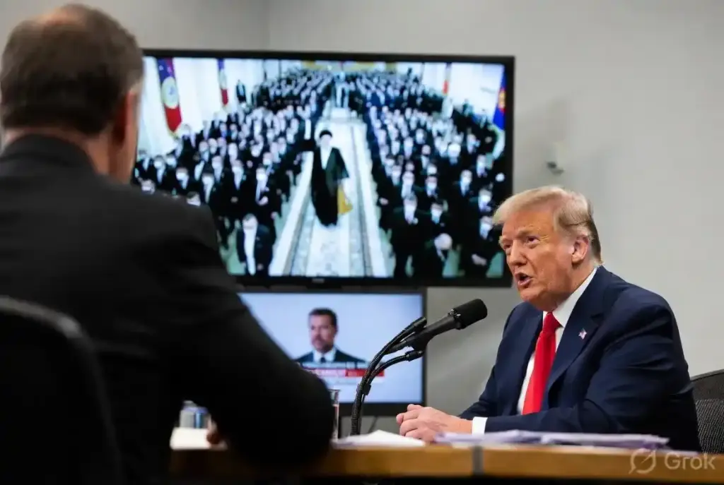 Donald Trump on Khamenei Funeral  ખામૈનીના અંતિમ સંસ્કાર પર ડોનાલ્ડ ટ્રમ્પનો કટાક્ષ, કહ્યું  'અમે ઈરાનને એક અઠવાડિયાની મોહલત આપી કારણ કે...'