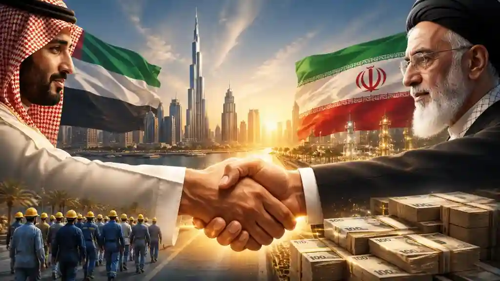 Dubai job offers for Iranians મિડલ ઈસ્ટમાં શાંતિ સ્થાપવા ખાડી દેશોનો મોટો દાવ, ૨૦ હજાર ઈરાની યુવાનોને રોજગારી અને અબજો ડોલરની આર્થિક સહાયની ઓફર કરી.