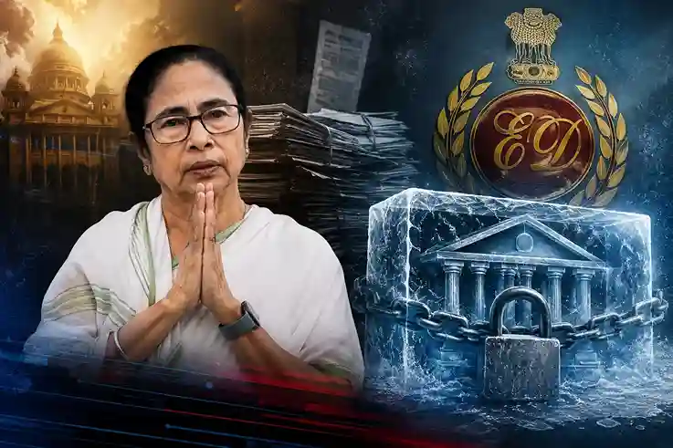 ED Freezes TMC Bank Accounts  મમતા બેનર્જીને મોટો ઝટકો, EDએ TMC સાથે જોડાયેલા ૩ બેંક એકાઉન્ટ ફ્રીઝ કર્યા, ₹૪૪૦ કરોડ જમા છે