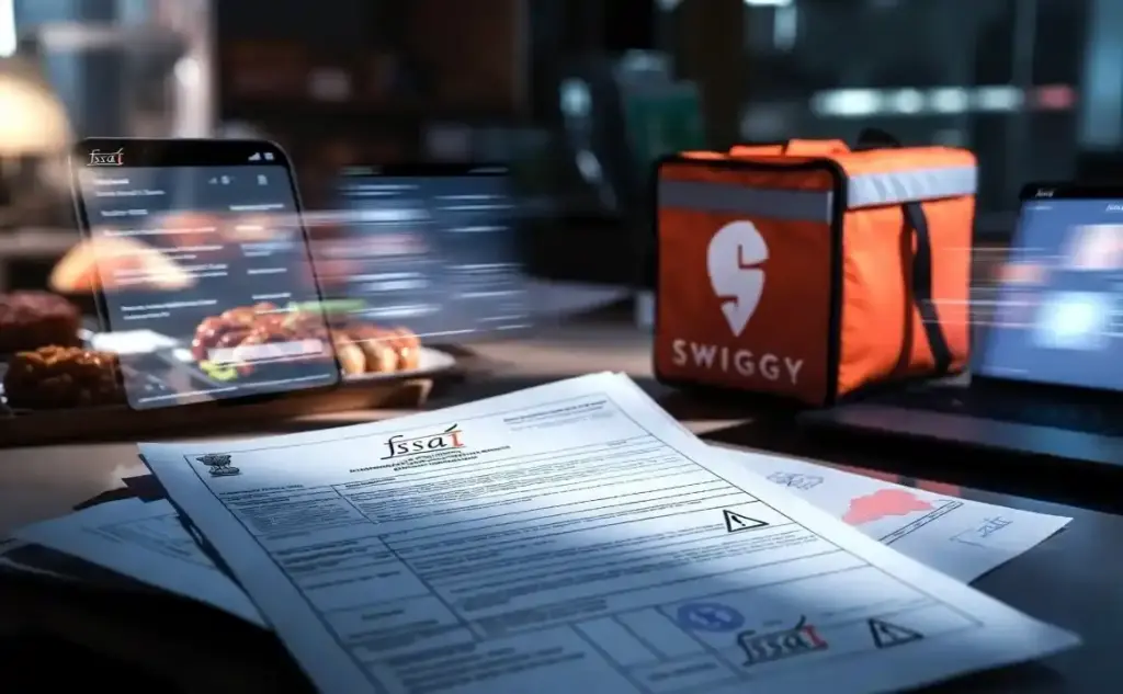 FSSAI Action on Swiggy  "સ્વિગી માટે મુશ્કેલીઓ વધી! ફૂડ સેફ્ટીના ભંગ બદલ FSSAI ની લાલઆંખ, કંપની સામે લેવાઈ શકે છે કે કડક પગલાં ."