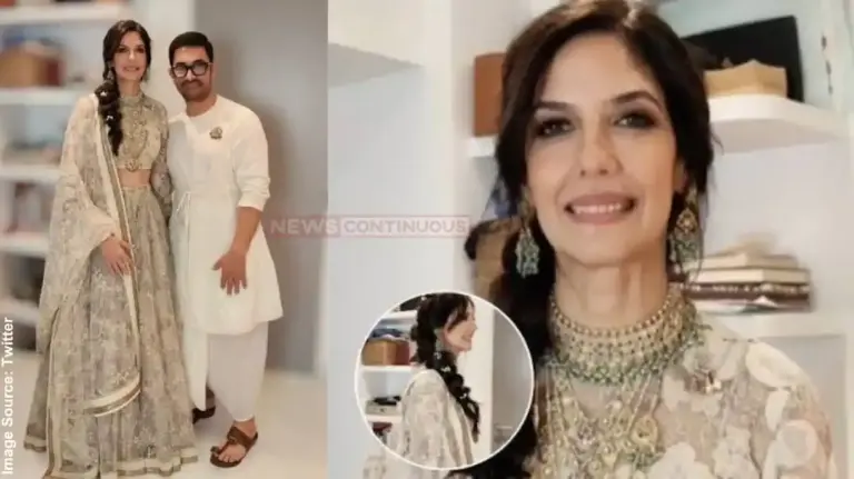 Gauri Spratt Bridal Look Details  આમિર ખાનની દુલ્હન ગૌરી સ્પ્રેટેનો આલીશાન બ્રાઇડલ લુક આવ્યો સામે, બેજ લહેંગા અને ફૂલોવાળી ચોટલીએ ખેંચ્યું સૌનું ધ્યાન