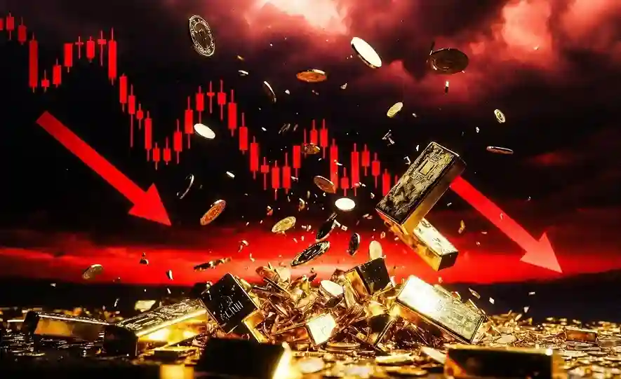 Gold Price Crash સોના ચાંદીની ચમક પડી ફીકી, 4 દિવસની તેજી બાદ સોનાના ભાવમાં મોટો કડાકો, ચાંદી પણ પછડાઈ!