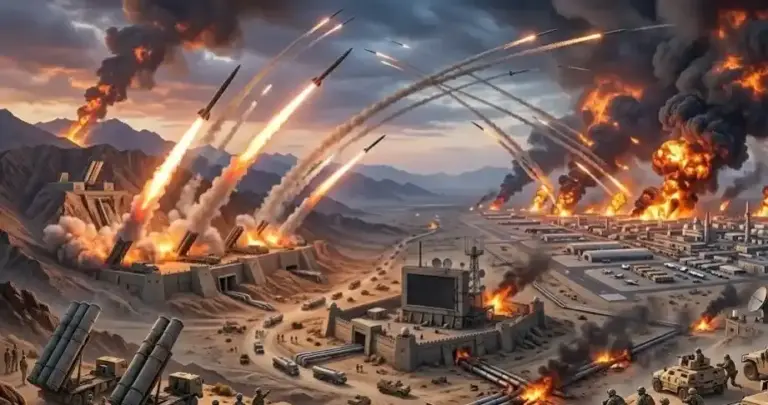 Iran retaliates against US air strikes મધ્ય પૂર્વમાં યુદ્ધ વકર્યું, અમેરિકી બૉમ્બમારા બાદ ઈરાને મિસાઈલો અને ડ્રોન વડે વળતો પ્રહાર કર્યો