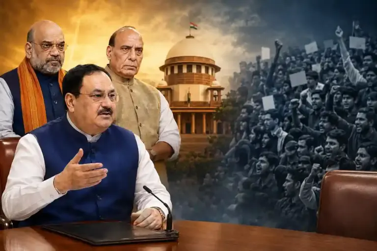 JP Nadda Meeting With CJI  CJI સાથે વાતચીત માટે ભાજપ સરકારે અમિત શાહ કે રાજનાથ સિંહને બદલે જેપી નડ્ડાની પસંદગી કેમ કરી?