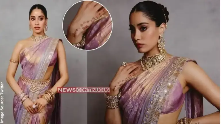 Janhvi Kapoor Mehendi Shikhar Pahariya  જ્હાન્વી કપૂરે મહેંદીમાં લખાવ્યું બોયફ્રેન્ડ શિખર પહાડિયાનું નિકનેમ 'શિખુ', સોશિયલ મીડિયા પર તસવીરો વાયરલ
