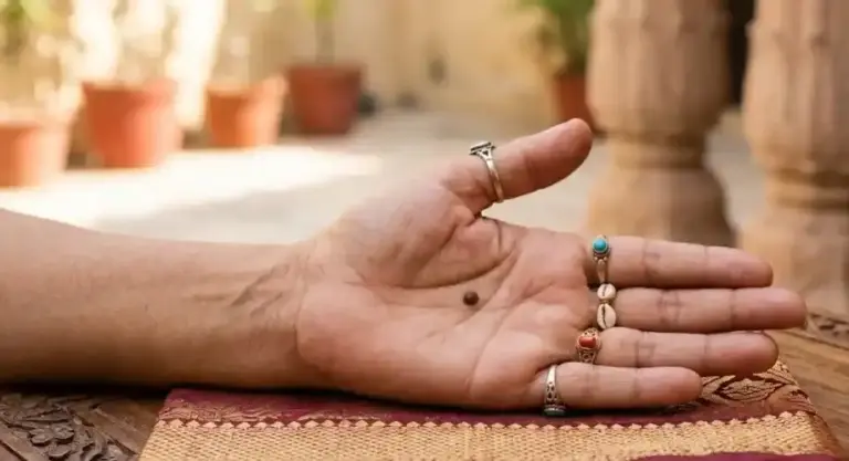 Lucky Mole on Palm  હથેળીમાં આ જગ્યાએ તિલ હોવું માનવામાં આવે છે ભારે નસીબદાર, જીવનમાં ક્યારેય નથી થતી ધનની કમી!