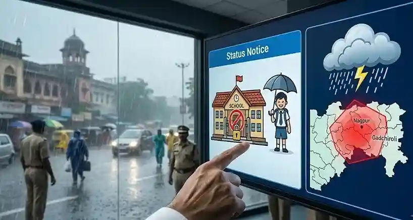 Maharashtra Weather Update  મહારાષ્ટ્રમાં ભારે વરસાદની આગાહી, નાગપુર અને ગડચિરોલીમાં શાળાકોલેજોમાં રજા જાહેર