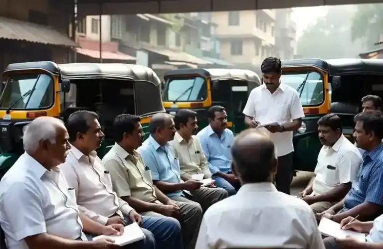 Marathi Course for Auto Taxi Drivers  ભાષા શીખવાની પહેલ રંગ લાવી ૧૫ ઓગસ્ટ પહેલાં ૫૦,૦૦૦ બિનમરાઠી ડ્રાઇવરોએ સફળતાપૂર્વક પાસ કર્યો મરાઠી કોર્સ