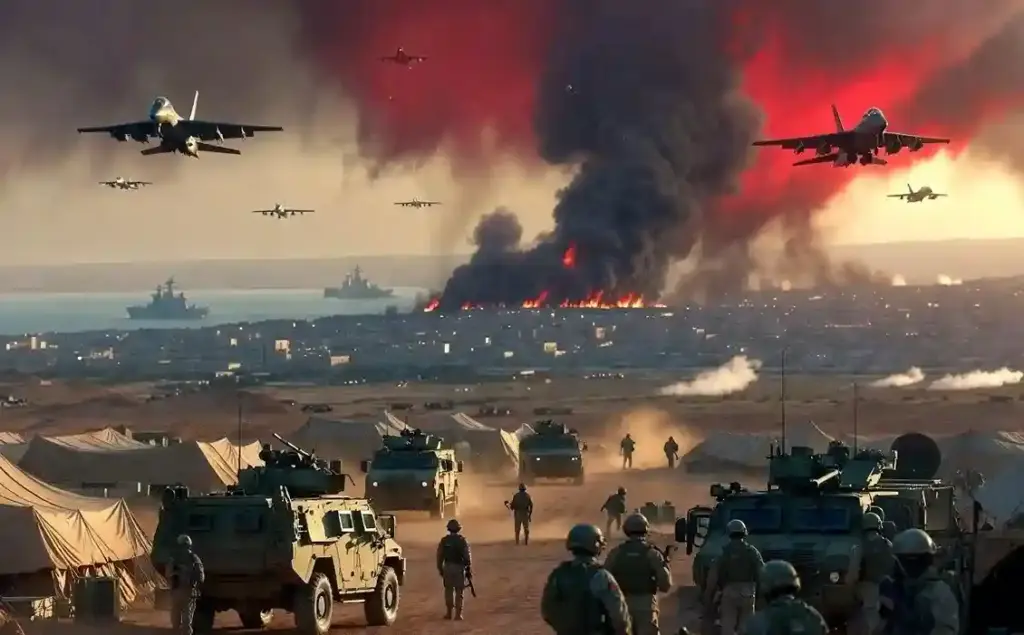 Middle East War મિડલ ઈસ્ટમાં મહાયુદ્ધ ભડક્યું! ૫ કલાકમાં ૬ શહેરો પર હુમલા, ૫૦,૦૦૦ અમેરિકી સૈનિકો એલર્ટ પર