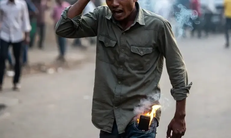 Mobile Blast in Dharashiv  મોટી હોનારત ટળી, મોબાઈલ ગરમ થતા જ ખિસ્સામાં થયો ધડાકો, ચમત્કારિક રીતે બચાવ..