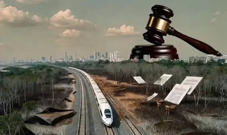 Mumbai Bullet Train  બુલેટ ટ્રેન માટે પર્યાવરણનો ભોગ? મેન્ગ્રોવ્સના ગેરકાયદે કટીંગ મામલે હાઈકોર્ટે MSETCL ને લગાવી ફટકાર!