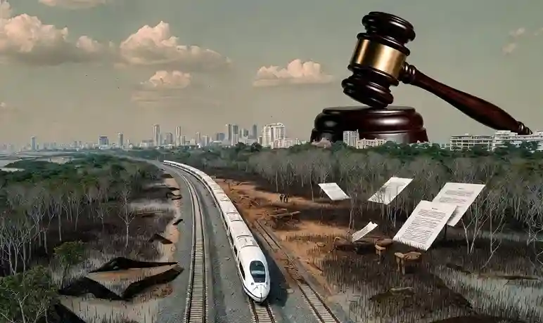 Mumbai Bullet Train બુલેટ ટ્રેન માટે પર્યાવરણનો ભોગ? મેન્ગ્રોવ્સના ગેરકાયદે કટીંગ મામલે હાઈકોર્ટે MSETCL ને લગાવી ફટકાર!