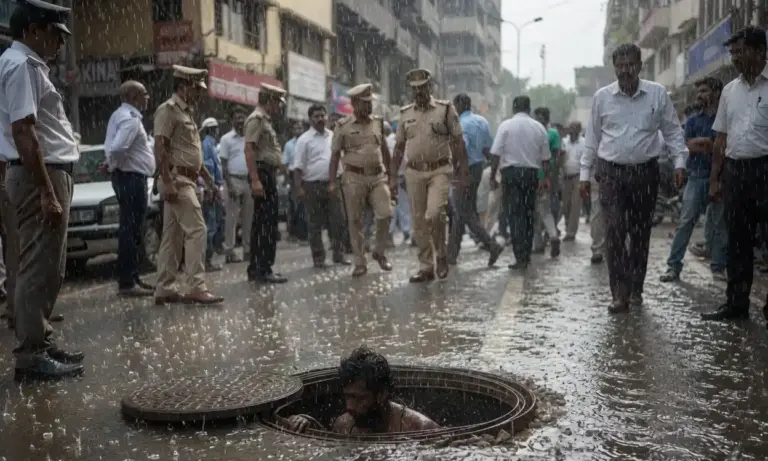 Mumbai Manhole Tragedy  તંત્રની ગંભીર બેદરકારી, સાકીનાકામાં ખુલ્લા મેનહોલમાં પડવાથી વ્યક્તિએ જીવ ગુમાવ્યો